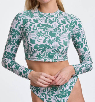 Jolyn - Moana Long Sleeved Crop Rashguard Top