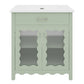 Modern Bathroom Vanity With Tempered Glass Doors