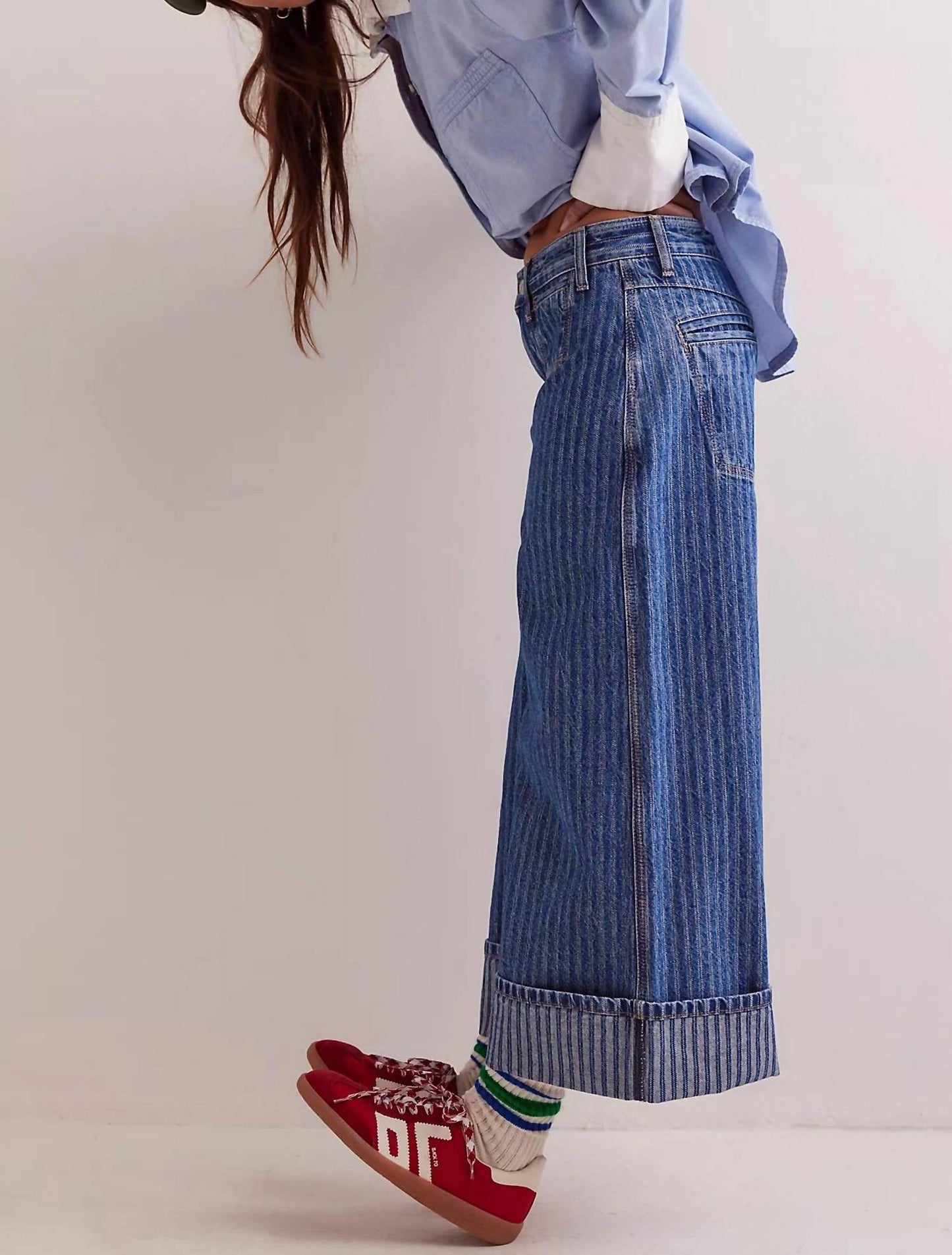 Free People - Brette Cropped Wide-leg Jeans