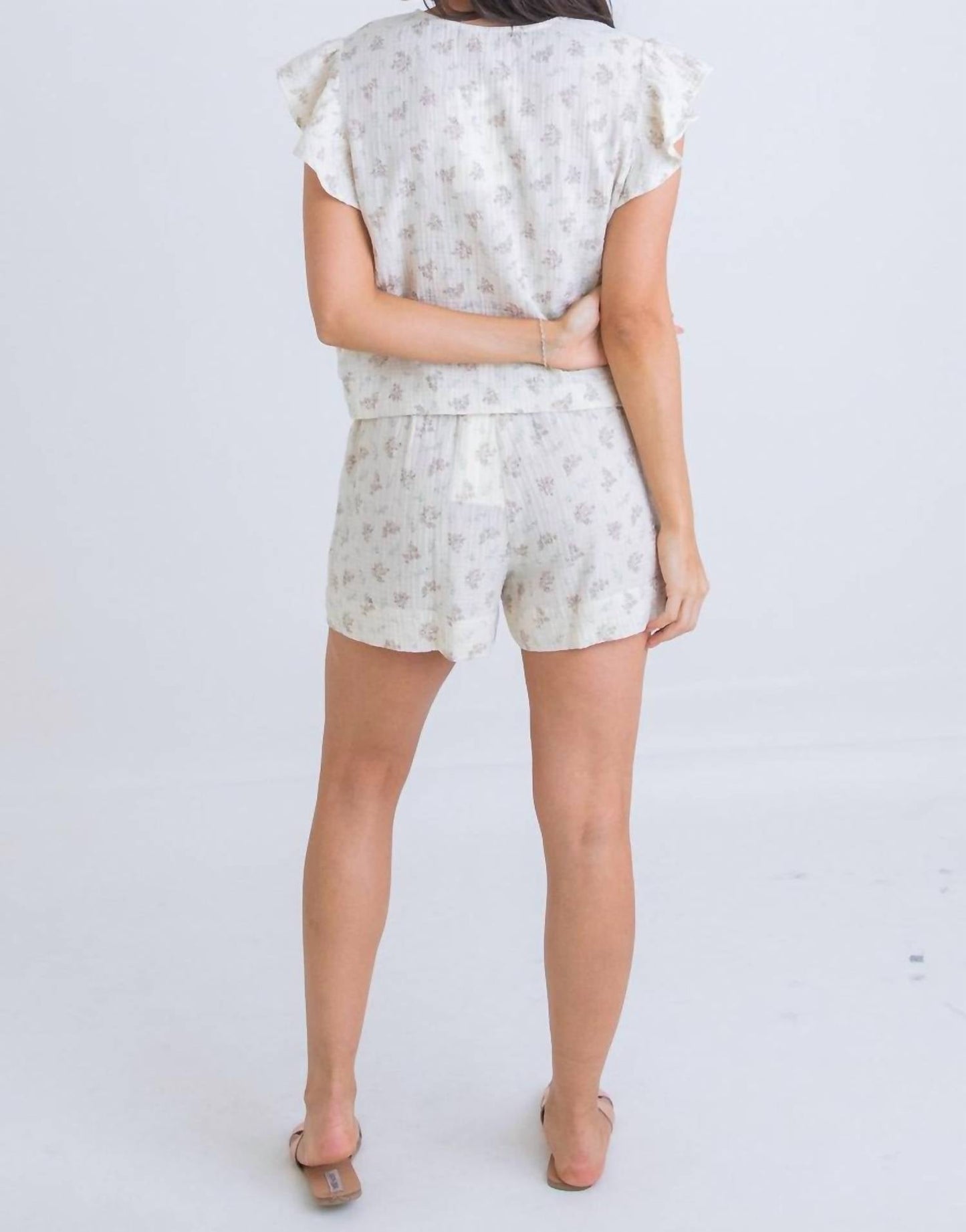 Karlie - Vintage Floral Gauze Shorts