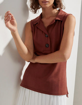 Polo sem mangas Varley - Caine