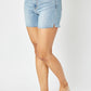 Judy Blue - Cut Off Side Slit Jean Shorts
