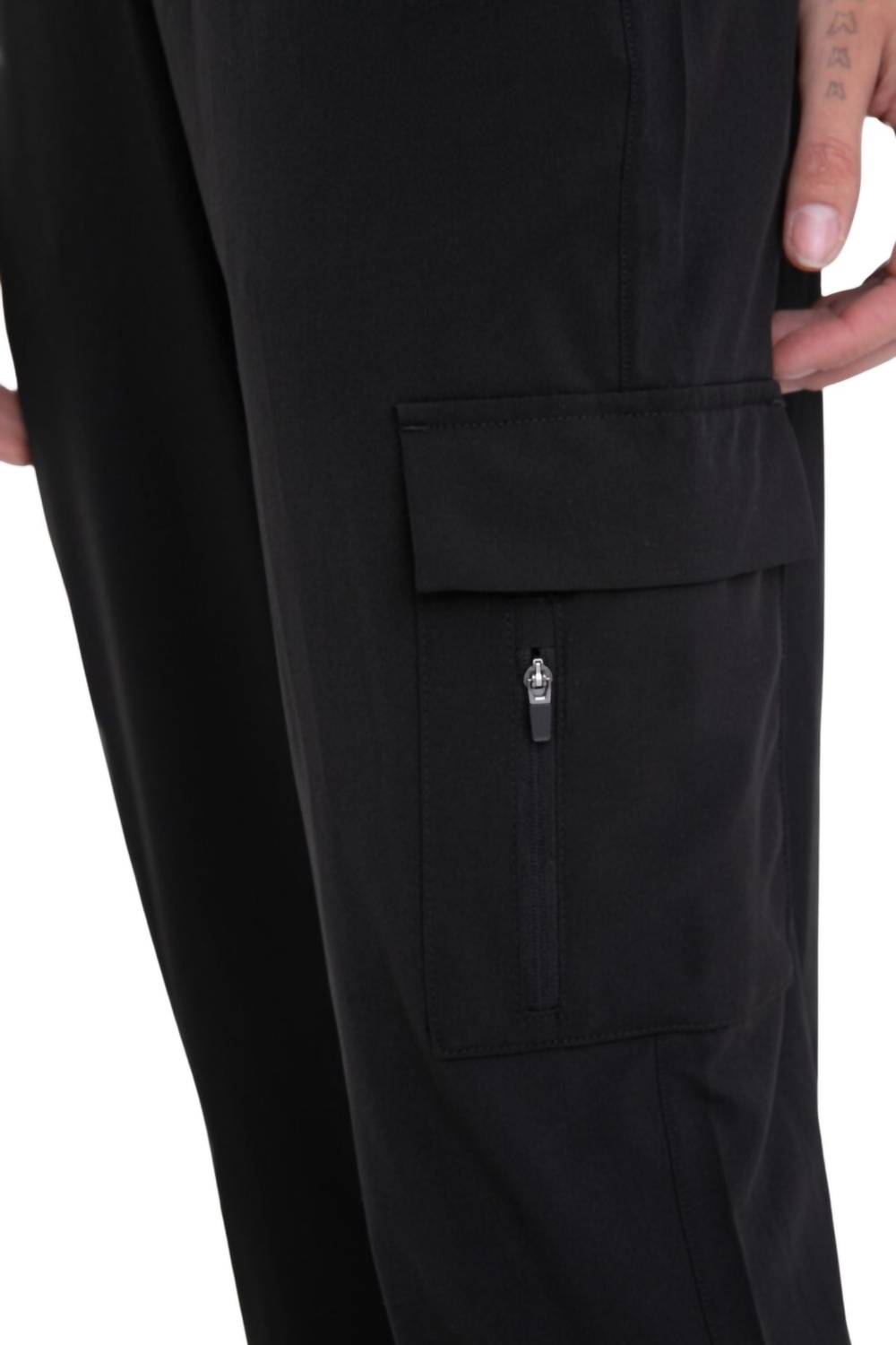 Mono B - High Waisted Capri Joggers With Pockets