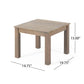 Halcyon Outdoor Side Table With Slat Design