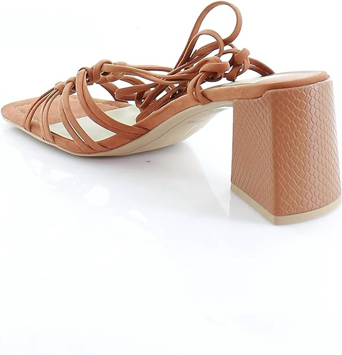 Dolce Vita - Sandálias femininas de salto bloco com amarração em nobuck e cedro Kash