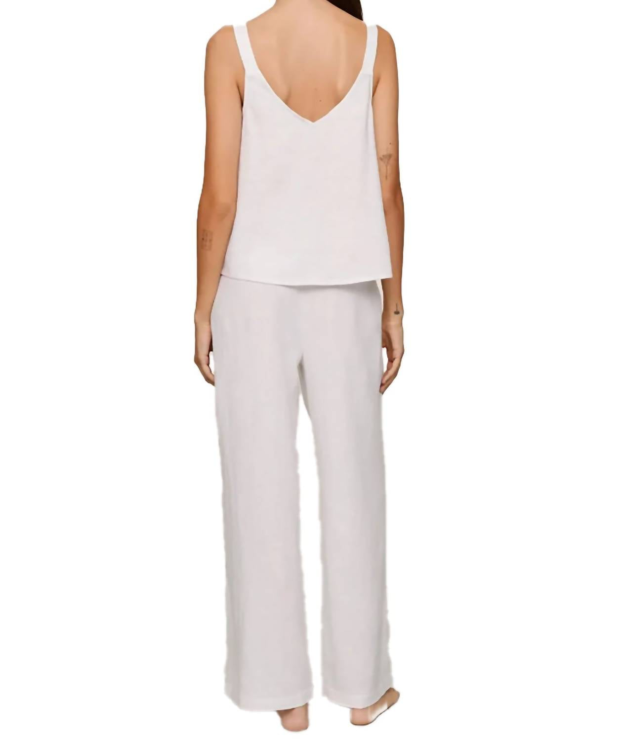 Eberjey - Juniors Linen Blend Relaxed Pants