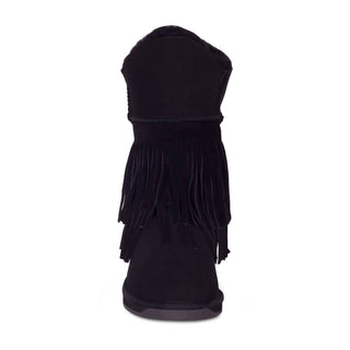 Cloud Nine - Bota feminina clássica de pele de carneiro com franjas