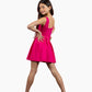 Miss Behave Girls - Betty Square Neck Pleated Dress