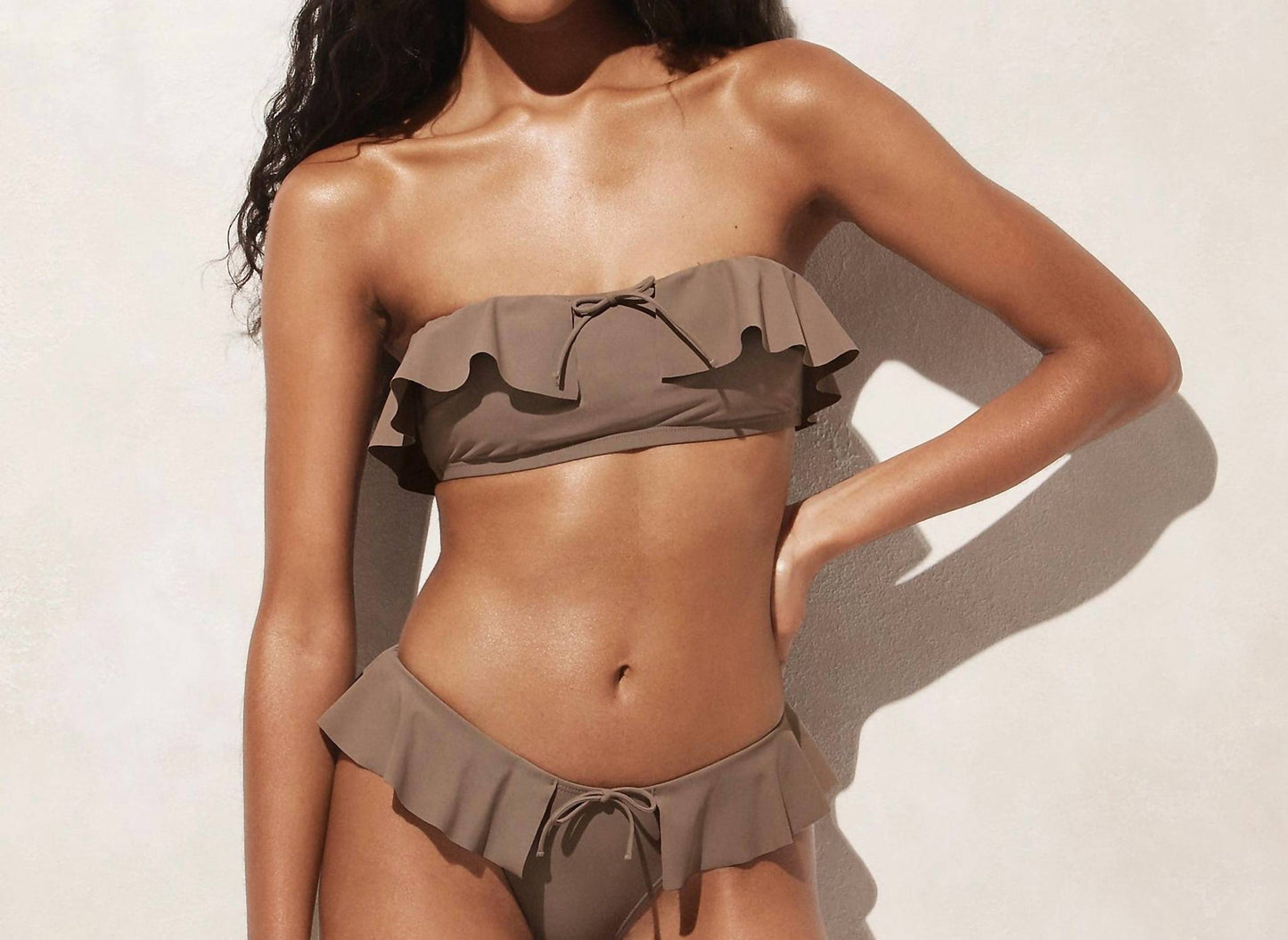 J.Crew - Ruffle Bandeau Bikini Top