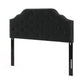 Charismatic Queen Size Headboard with Button Tufting and Nailhead Trim