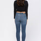 Judy Blue - Mid Rise Destroyed Knee Skinny Jeans