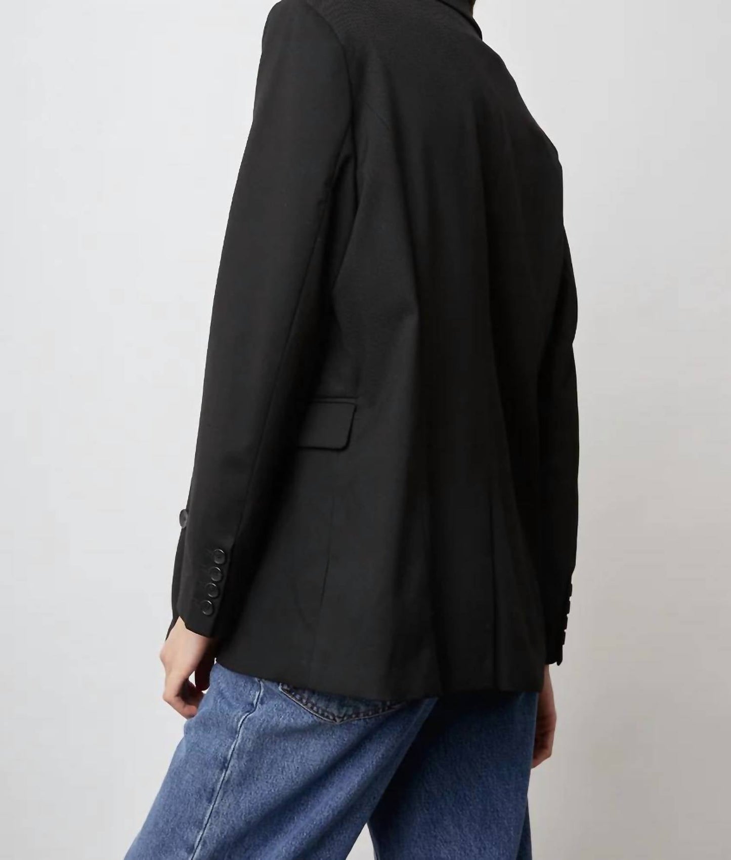 Rails - Blazer de sarja com abotoamento duplo