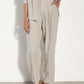 Enza Costa - Tapered Pleated Hi-Waist Pant