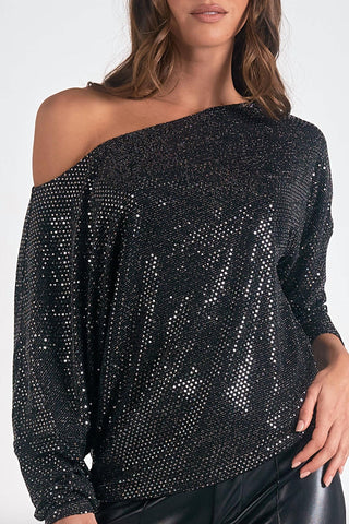 Elan - Top ombro a ombro com brilho