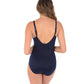 Miraclesuit - Lucky Stripe Seafarer V-Neck One Piece Swimsuit