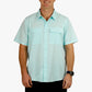 Aftco - Air-o Mesh Printed Short Sleeve Button Down Shirt