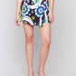 Charlie B - Printed Linen Blend Wrap Skort