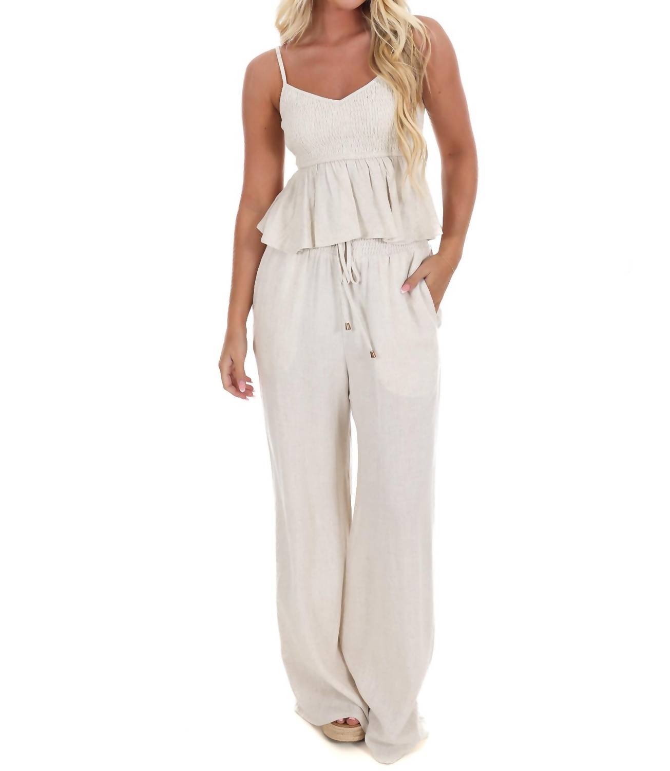 Allie Rose - Chasing that Feeling Linen Top