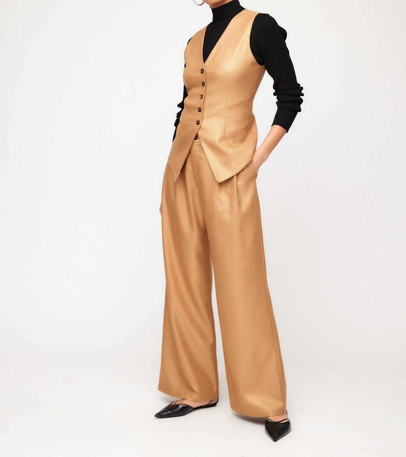 Fifteen Twenty - Sadie Wide Leg Trousers Pants