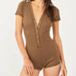 Free People - Early Night V-neck Romper