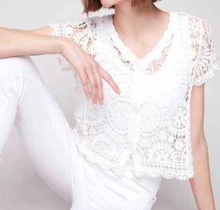 Charlie B - Cardigan Bolero de Crochê