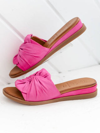 Tyche - Women's Sassy Leather Slide Sandal