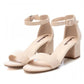 Xti - WOMEN'S BLOCK HEEL SUEDE SANDALS