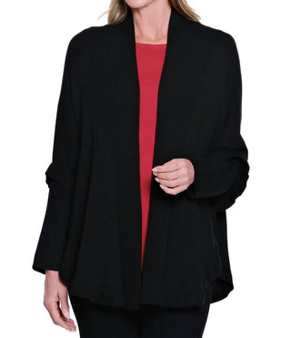 Multiples - Shawl Collar Long Sleeve Knit Cardigan