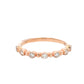 Aamiaa - 0.24 Carat Natural Diamond Bezel & Bar Band Ring - Size 6.5