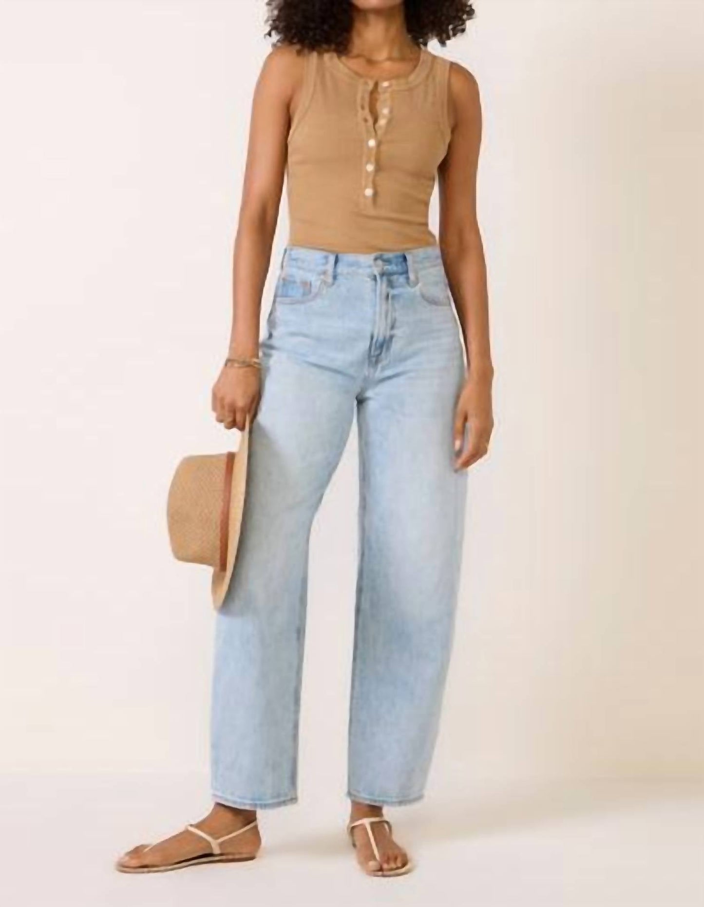 Pistola - Wes High Rise Barrel Jeans