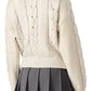 Steve Madden - Debbi Cable Cotton Boat Neck Sweater