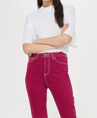 Topshop - Jeans Motocicleta Jamie de perna reta e tornozelo