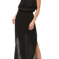 Michael Stars Tara Strapless Cotton Maxi Dress - Black