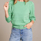 Alashan Cashmere - Audrey Puff Sleeve Crew Neck Sweater
