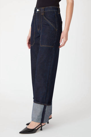 Blanknyc - Calça jeans larga e decotada