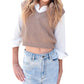 Vintage Havana - Girls Sweater Vest Long Sleeve Blouse