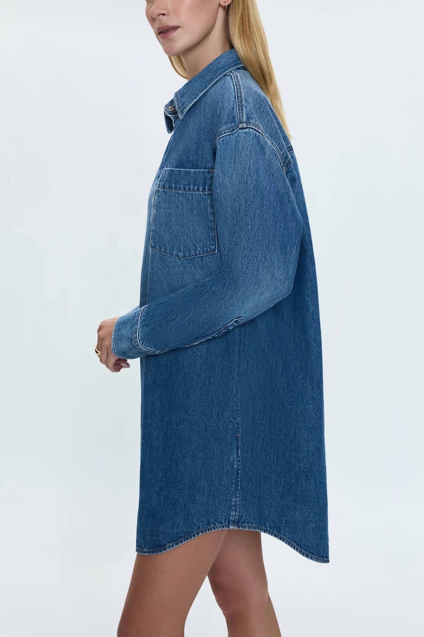 Pistola - Elle Denim Mini Shirt Dress