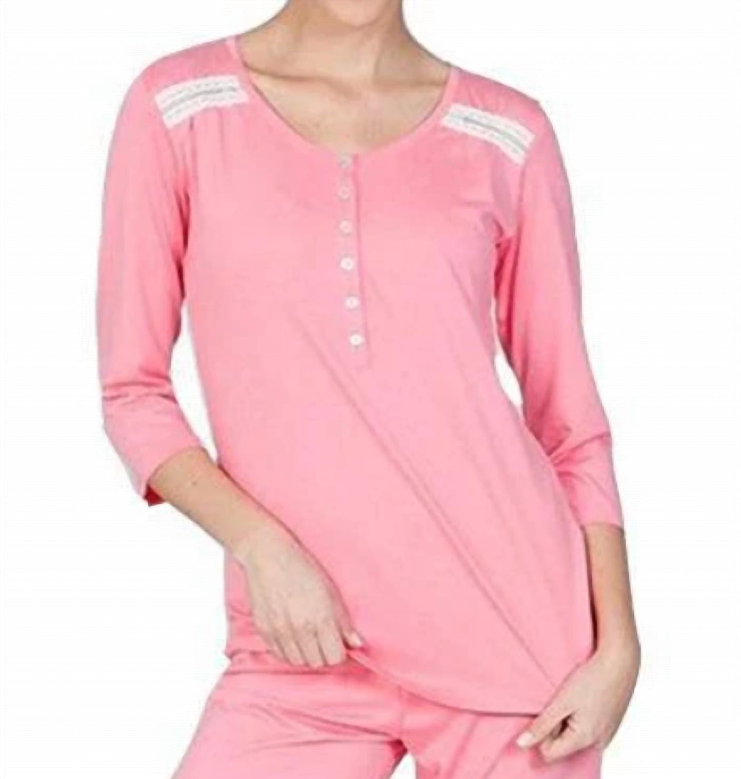 Twelve Eighty Eight - Misha Elbow Sleeve Pullover Top Pajama Set