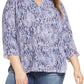 Plus Size Women's Curves 360 By Nydj Perfect Blouse, Size 2X - Blue