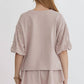 Entro - High Waist Pearl Embellished Short Set
