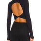 Spiritual Gangster - SERENE TWIST BACK LONG SLEEVE TOP