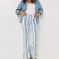 Wrangler - Women's Retro Striped High Rise Flare Jeans