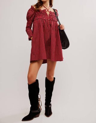 Free People - MINI VESTIDO STAR DIP