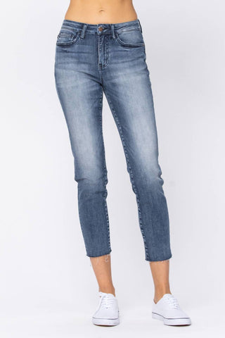 Judy Blue - Calça Jeans com Bainha Crua