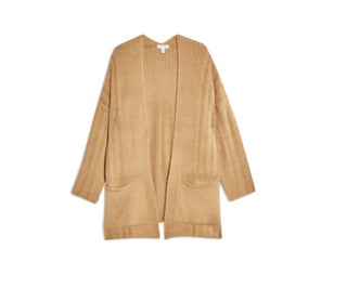Topshop - Cardigan de malha oversized com frente aberta