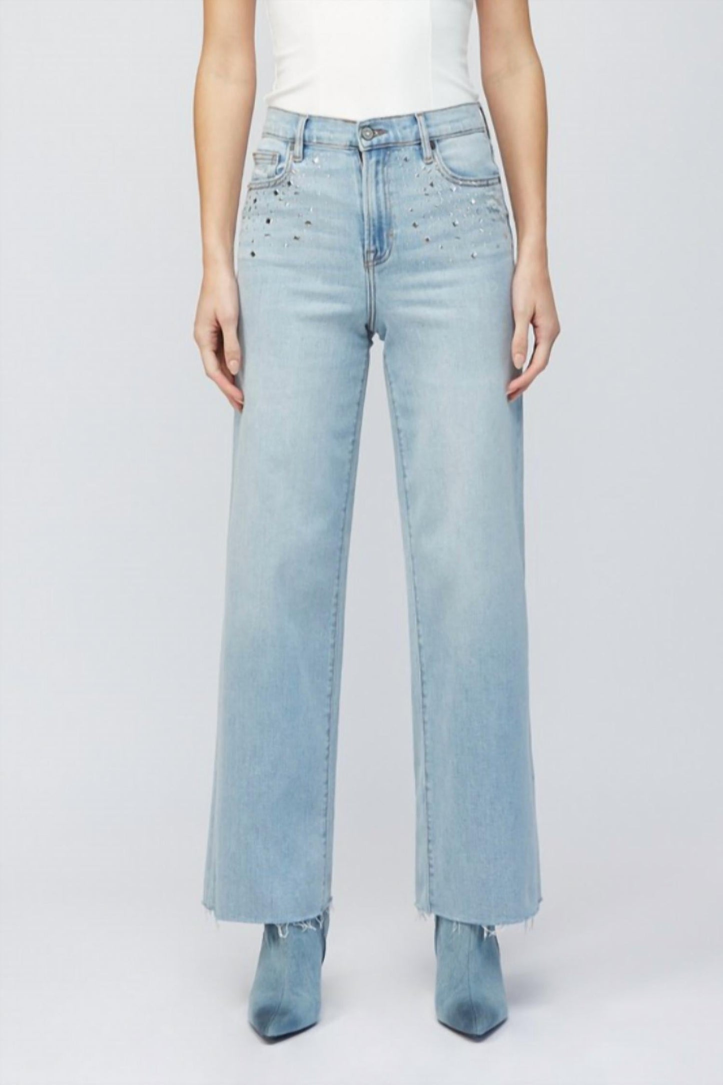 Hidden - Logan High Rise Dad Wide Leg Jeans