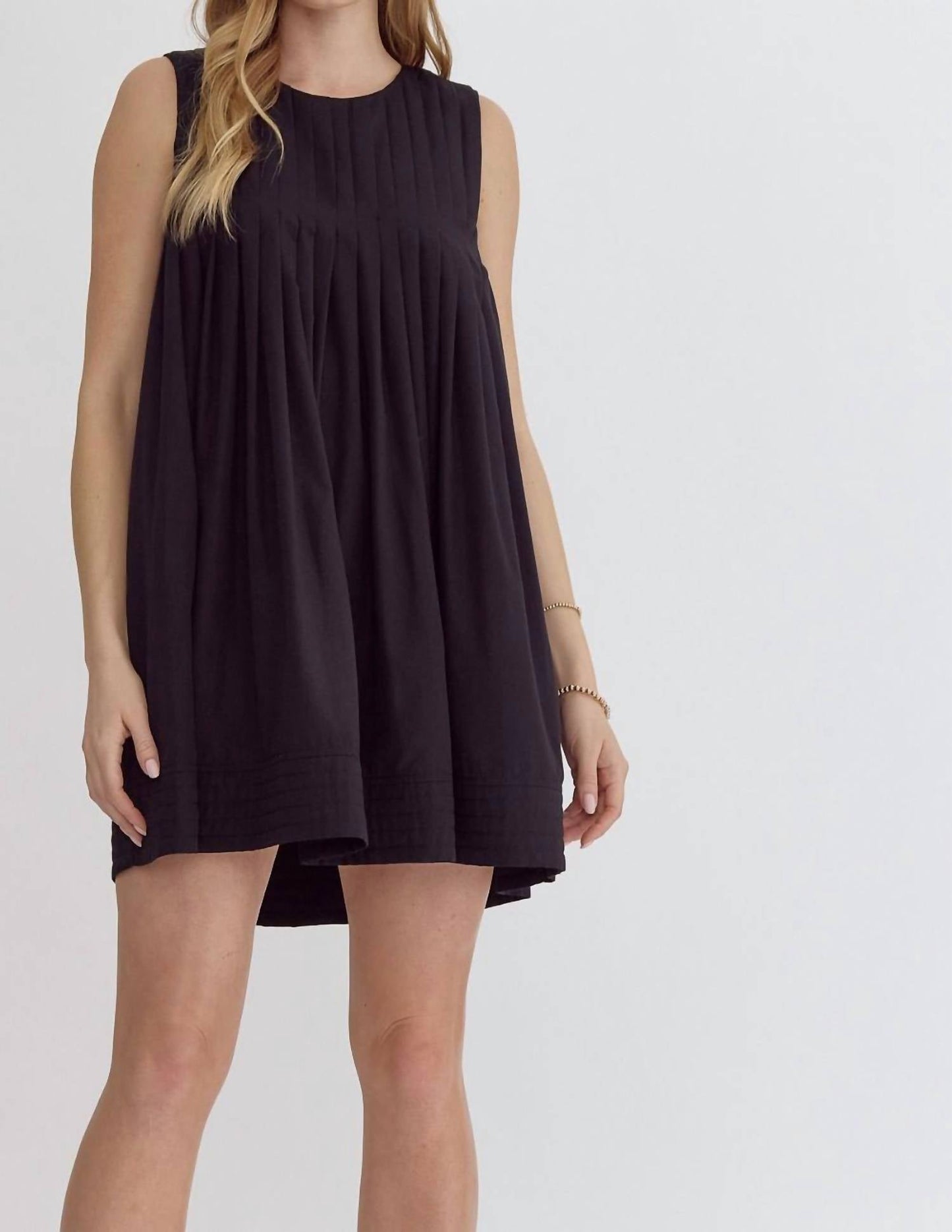 Entro - Pleated Mini Dress