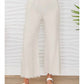 Milio Milano - Linen pant fringe hem