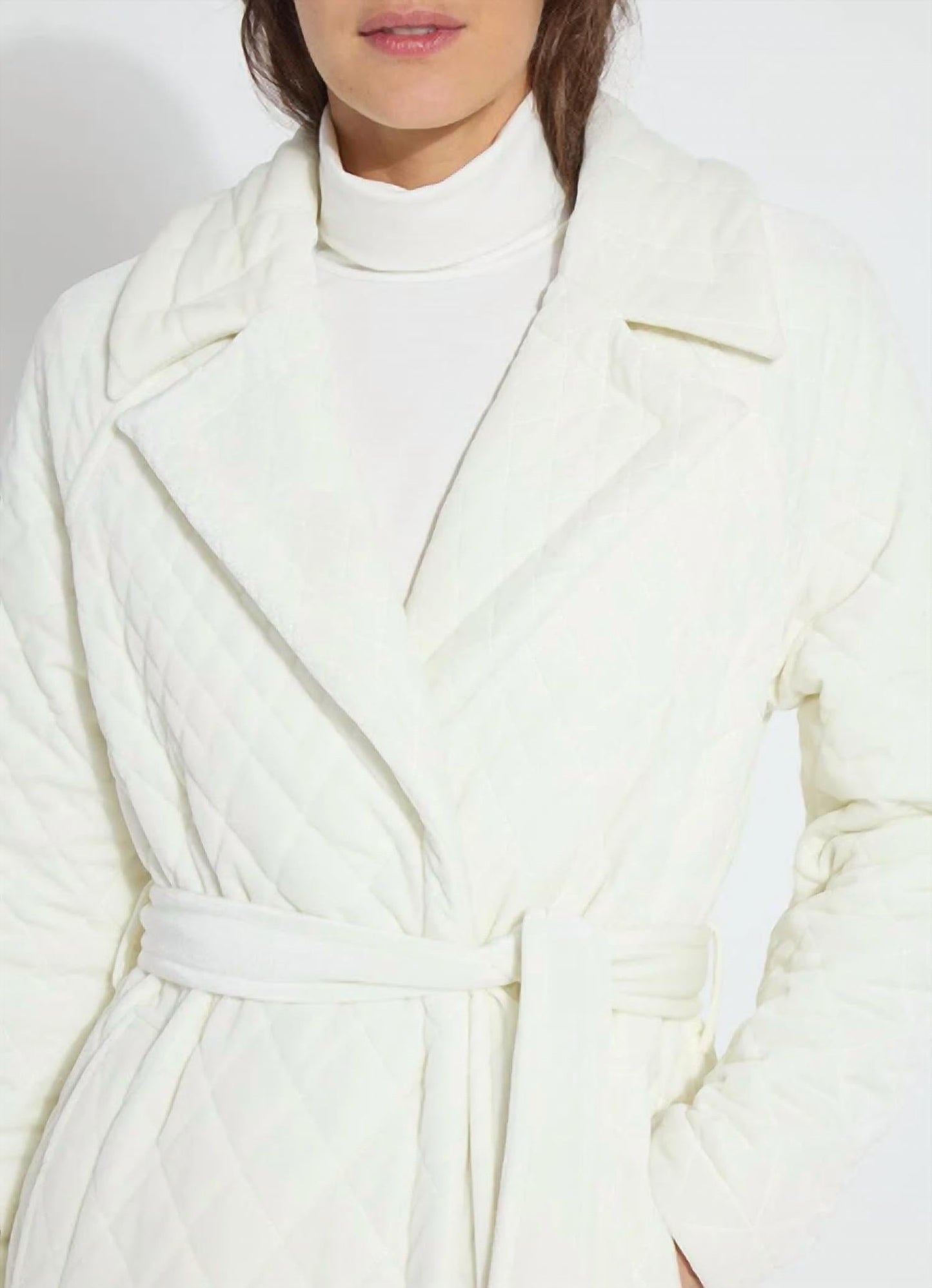 Lysse - Starla Quilted Velvet Trench Coat