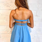 Cotton Candy - Maui Eyelet Strapless Mini Dress